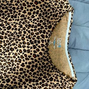 Cheetah print blouse